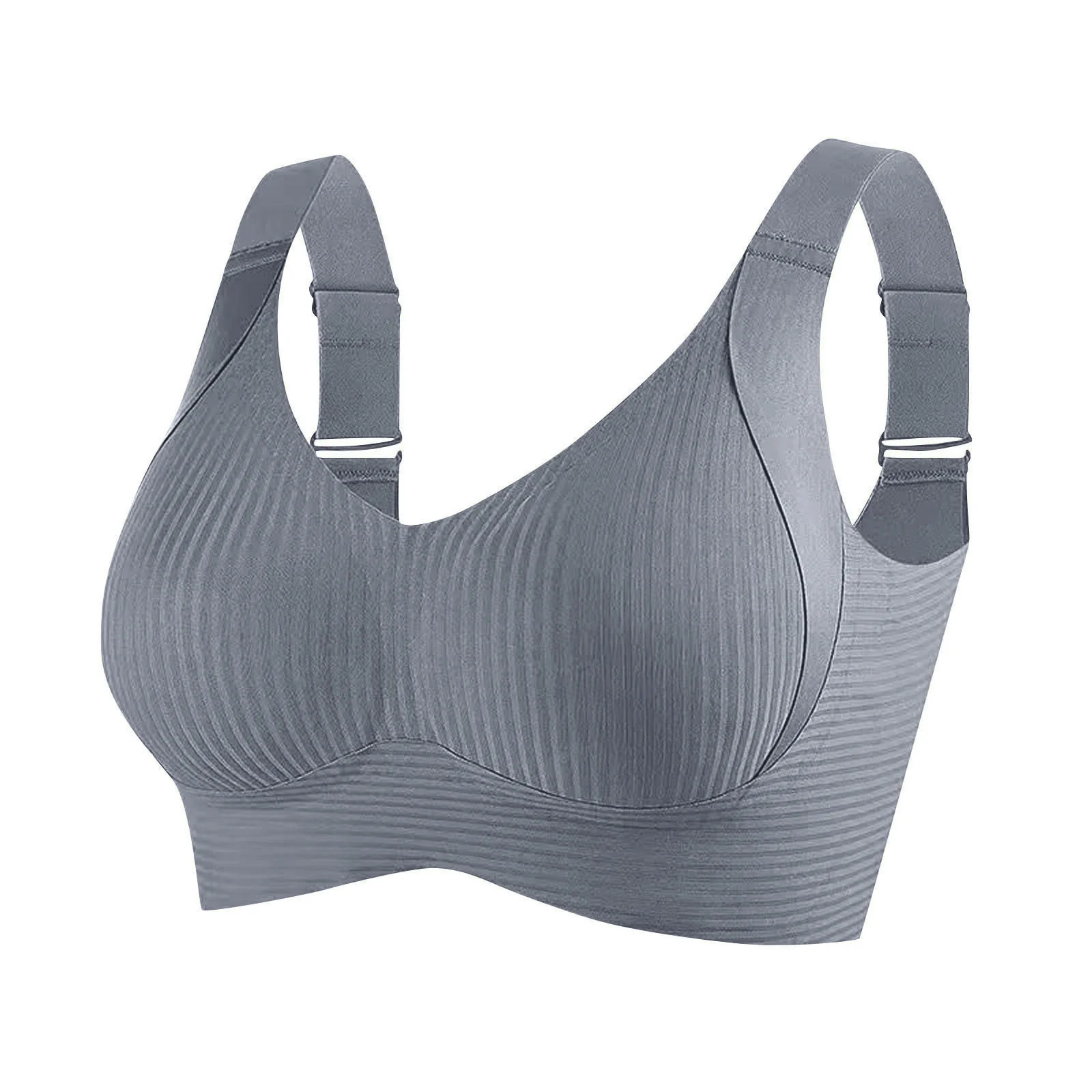 ️Women's Ribbed Push Up Adjustable Wireless Bra - Image 11