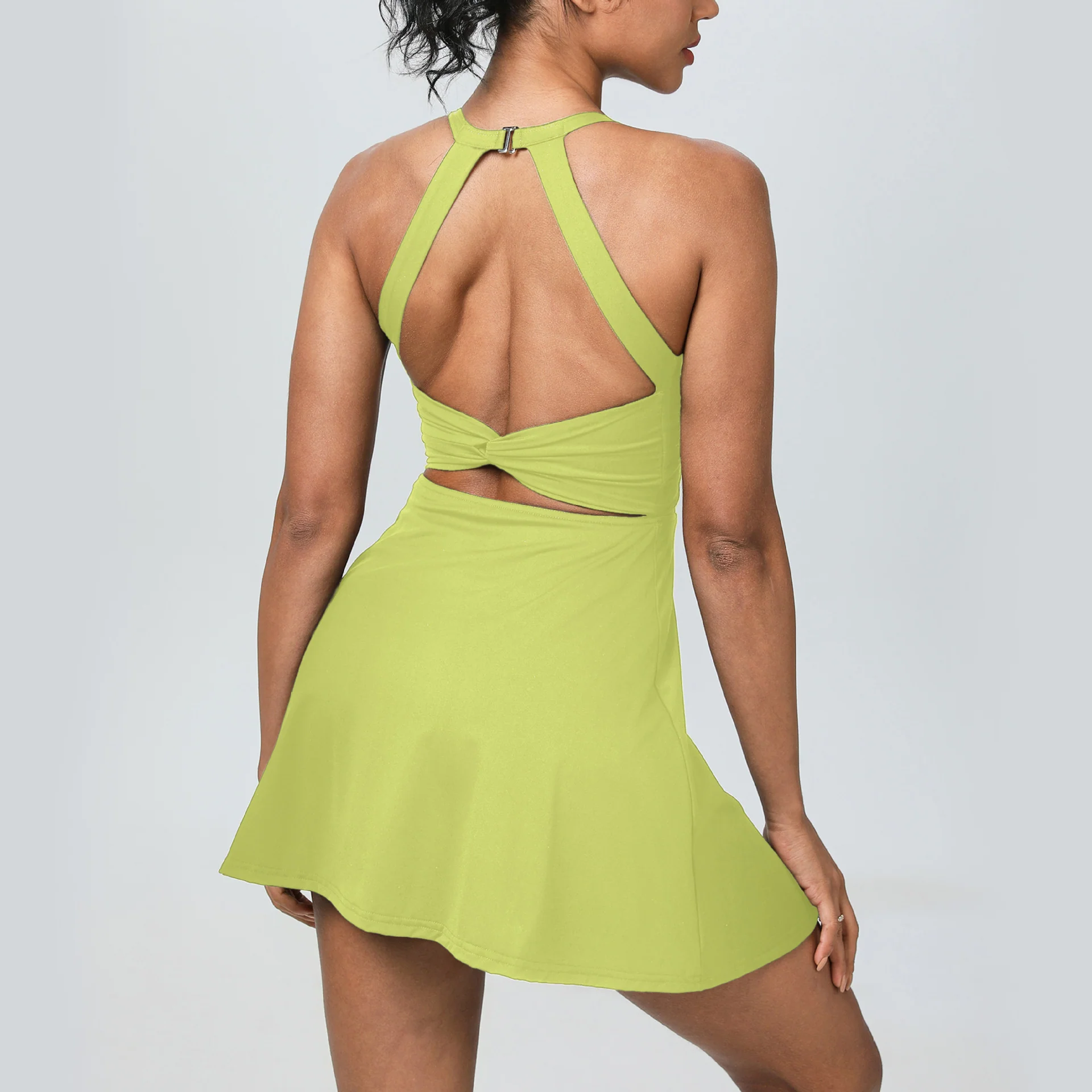 2-Piece Softlyzero Backless Sleeveless Active Dress - Image 8
