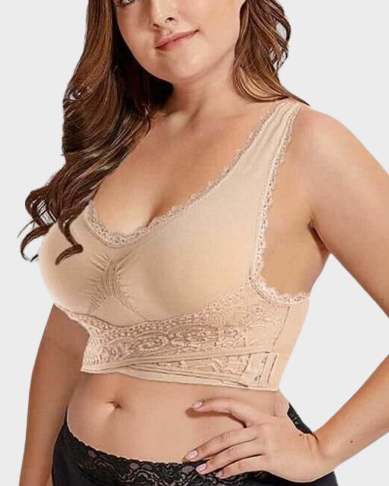 Breathable Comfort Push Up Lace Bra - Image 9