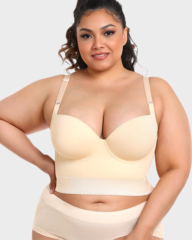 Built-In Shapewear Longline Push-Up Bra - Image 20