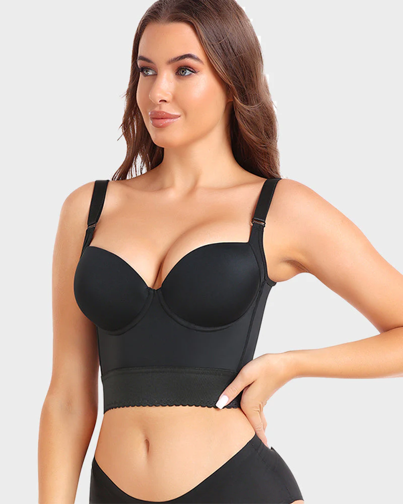 Built-In Shapewear Longline Push-Up Bra - Image 25