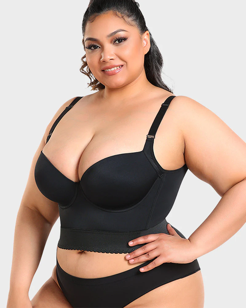 Built-In Shapewear Longline Push-Up Bra - Image 8