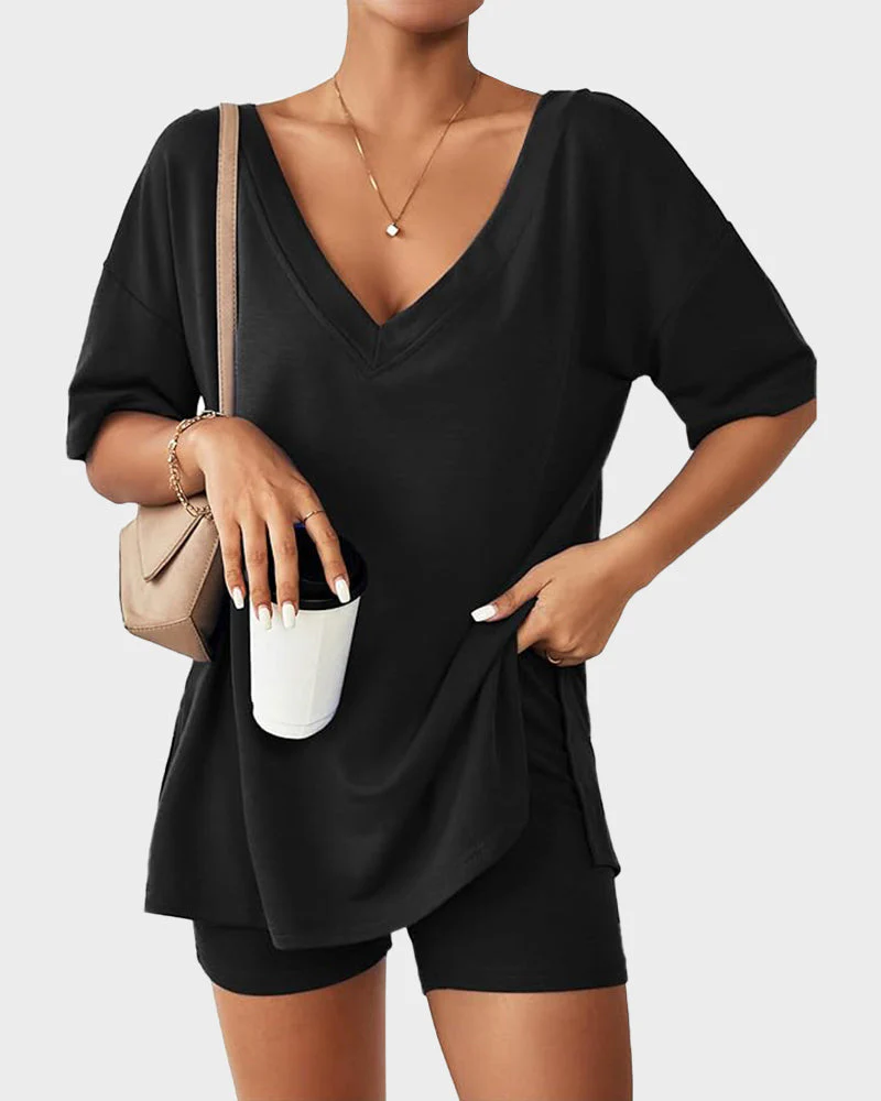 Casual Vibe Comfy Oversized 2-Piece Lounge Set - Image 9