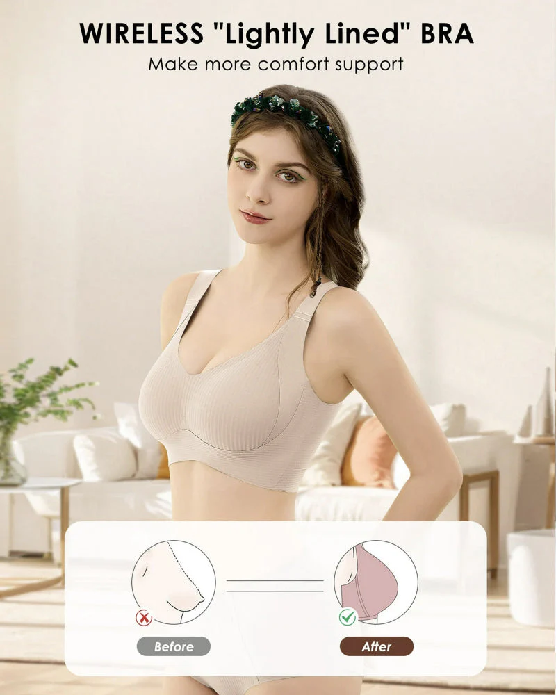 Comfort Full Coverage Wireless Lightly Lined Bra - Image 5