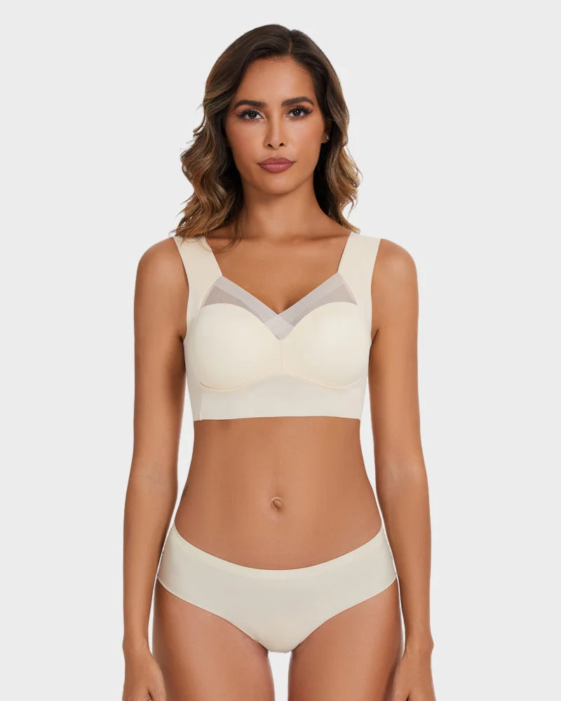 Comfortable Smoothing Mesh Bra - Image 23