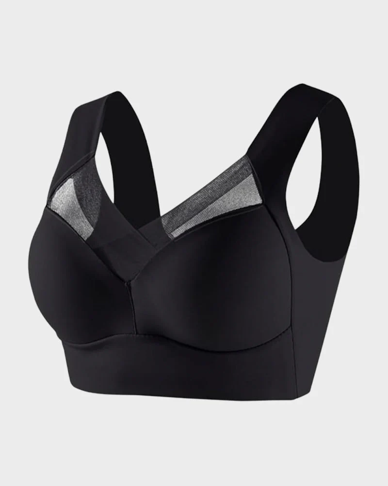 Comfortable Smoothing Mesh Bra - Image 35