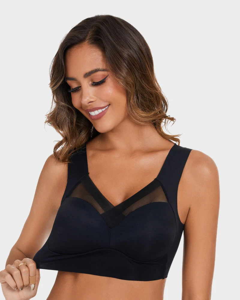 Comfortable Smoothing Mesh Bra - Image 6