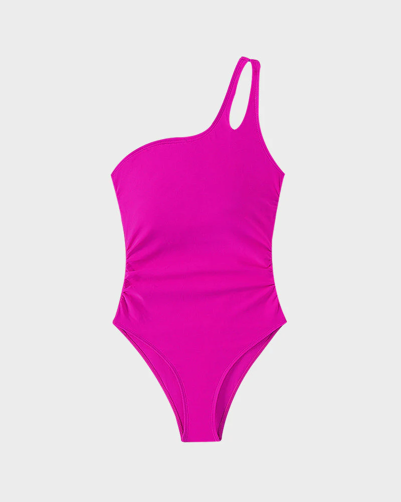 One Shoulder One Piece Swimsuit - Image 8