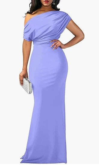Elegant Sleeveless Off Shoulder Bodycon Long Formal Party Evening Dress - Image 16