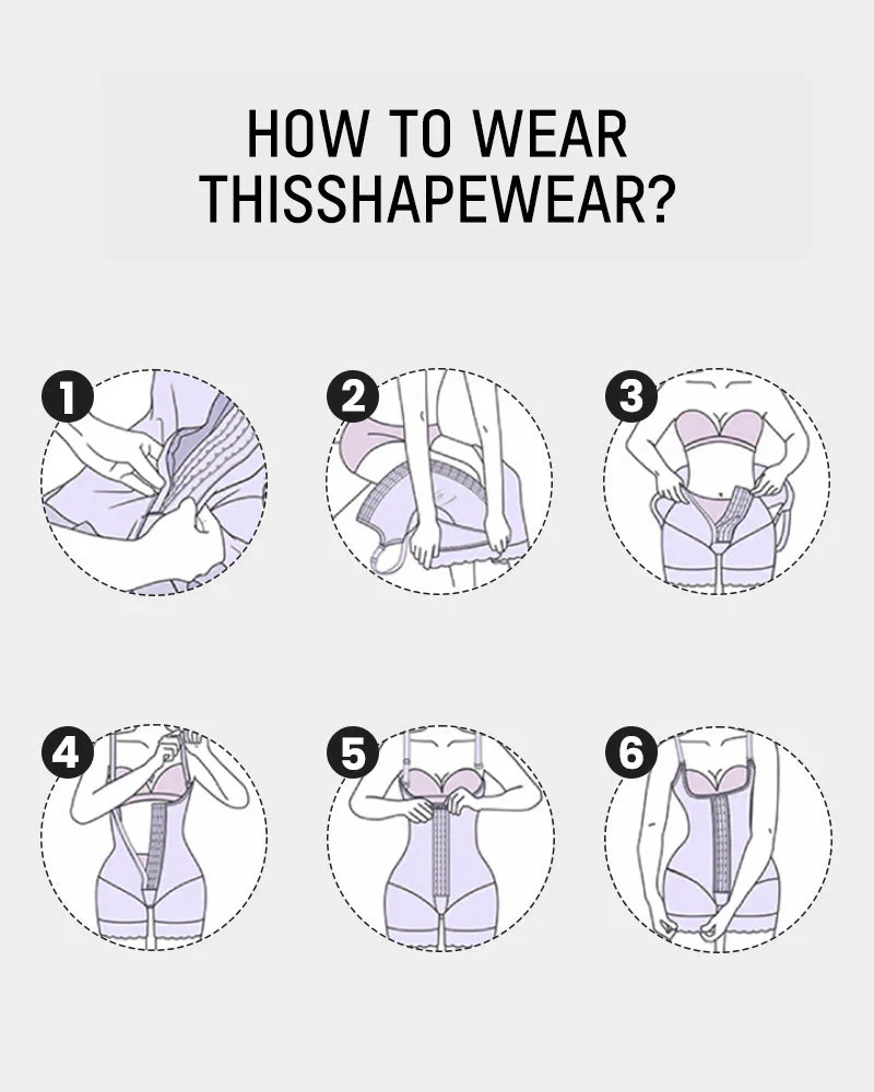 Extra Plus Size Shaper Bodysuit Tummy Control Shapewear With Bra - Image 25