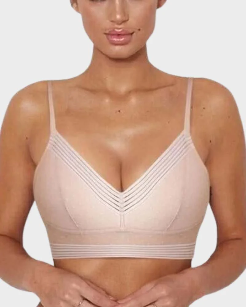 Extra-Wide Stretchy Band Soft Lace Bra - Image 9