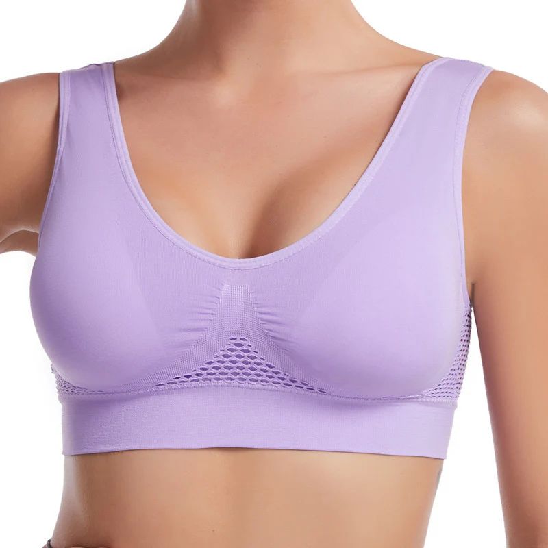 Seamless Sports Comfortable Breathable High Support Bra - Image 7