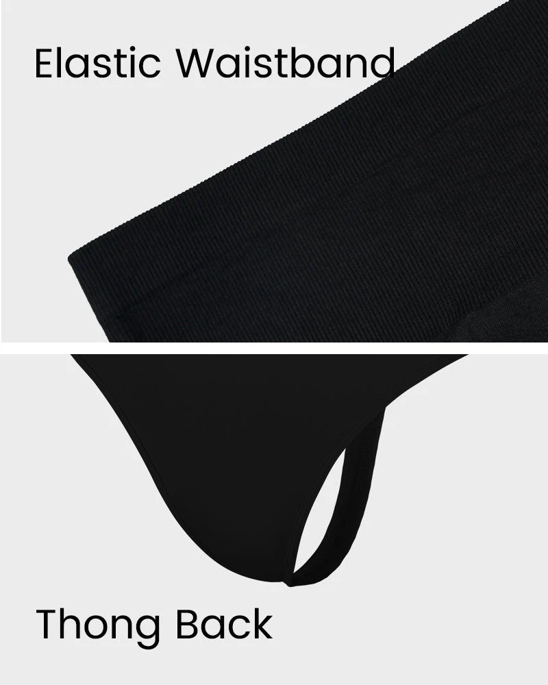 High Waist Tummy Control Thong Panty (2 Pack) - Image 22