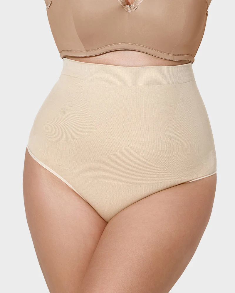 High Waist Tummy Control Thong Panty (2 Pack) - Image 4