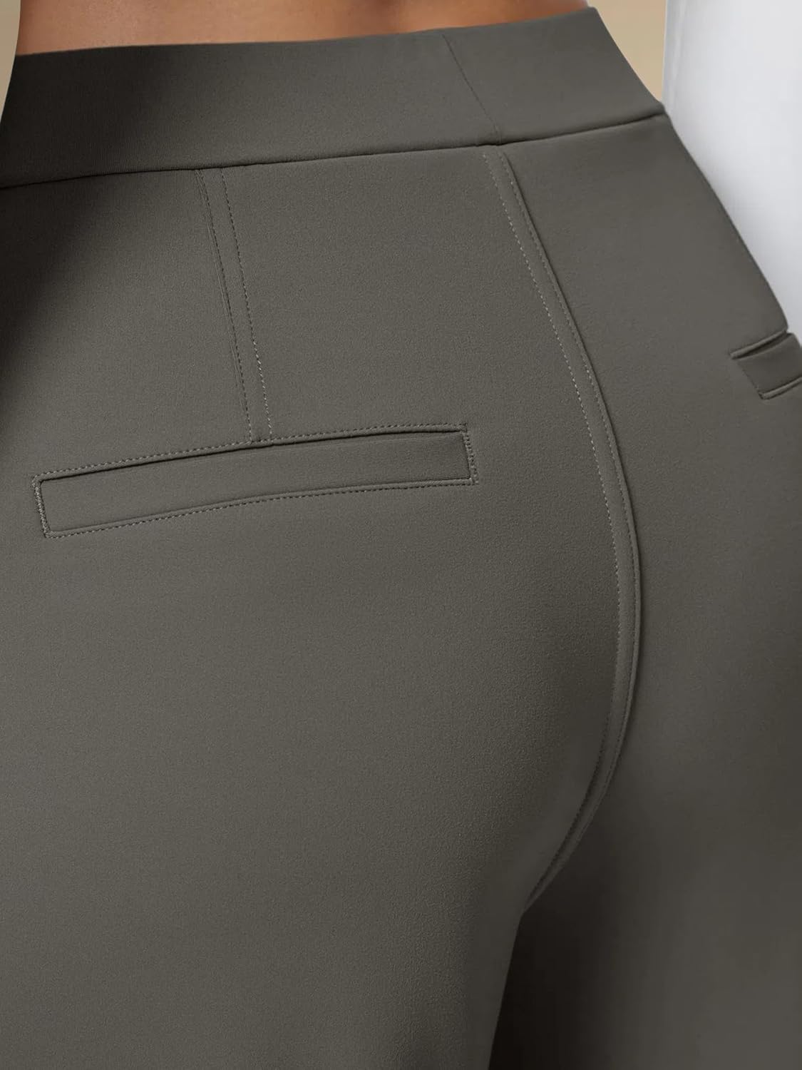 High Waisted Pocket Straight Leg Work Pants - Image 41