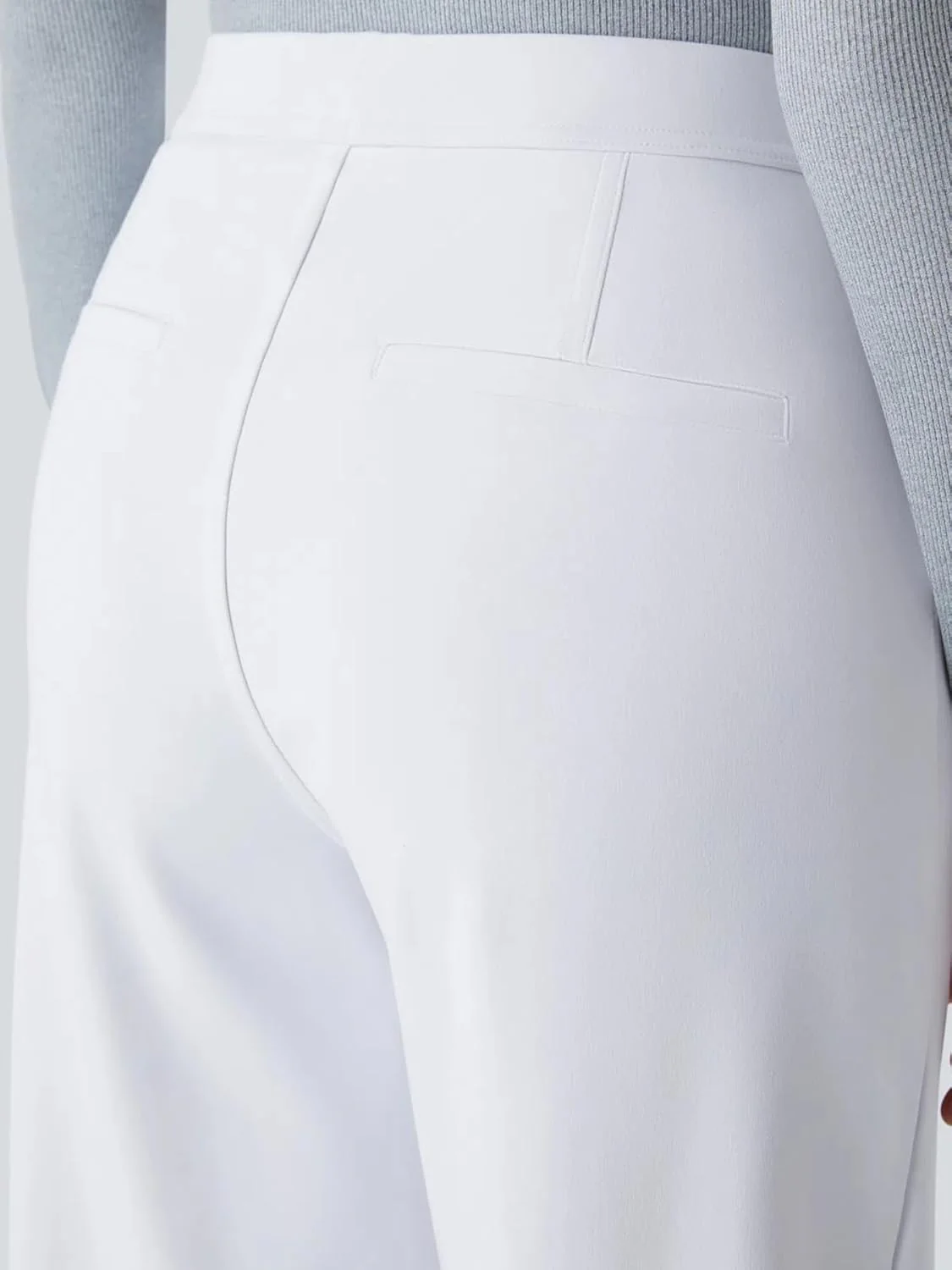 High Waisted Pocket Straight Leg Work Pants - Image 59