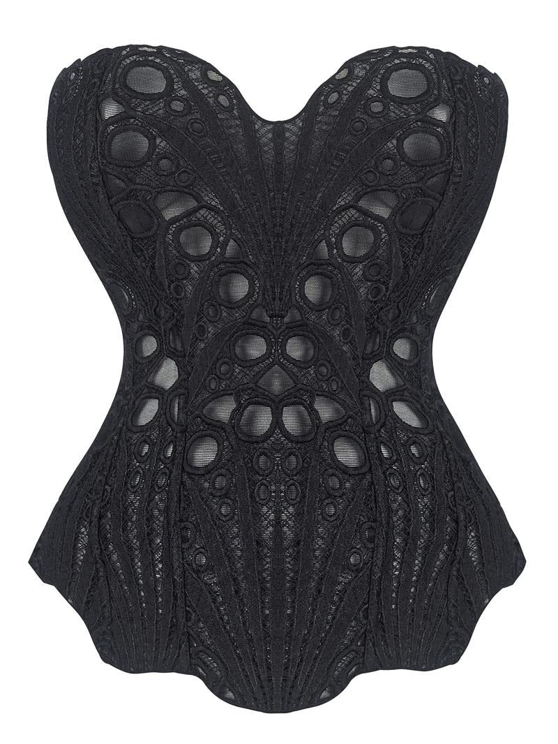 Lace Up Shapewear Tube Top Tummy Control Shapewear - Image 12