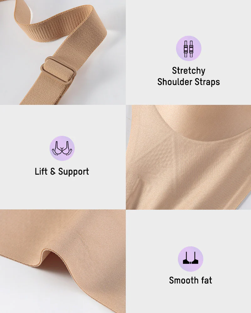 Luxury Satin Seamless Wireless Support Bra - Image 18