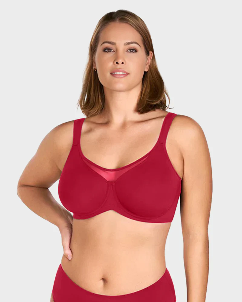 Plus Size Cooling Full Coverage Minimizer Bra - Image 16