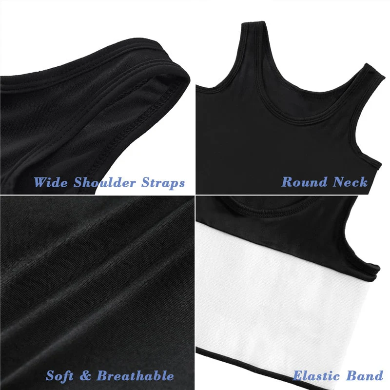 Pullover Transgender FTM Chest Binder Black - Image 13