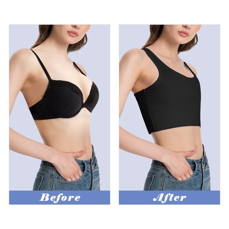 Pullover Transgender FTM Chest Binder Black - Image 9