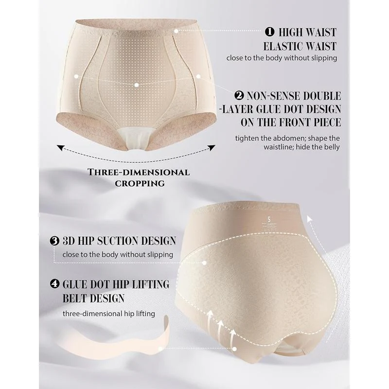 Seamless Full Coverage Brief No Show Underwear High Waist Panties - Image 7