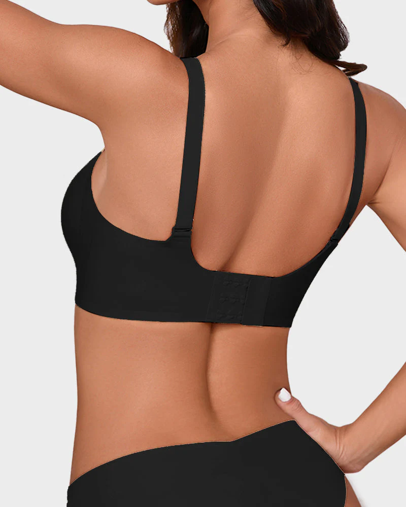 Seamless Mesh Panel Invisible Thin Bra - Image 8