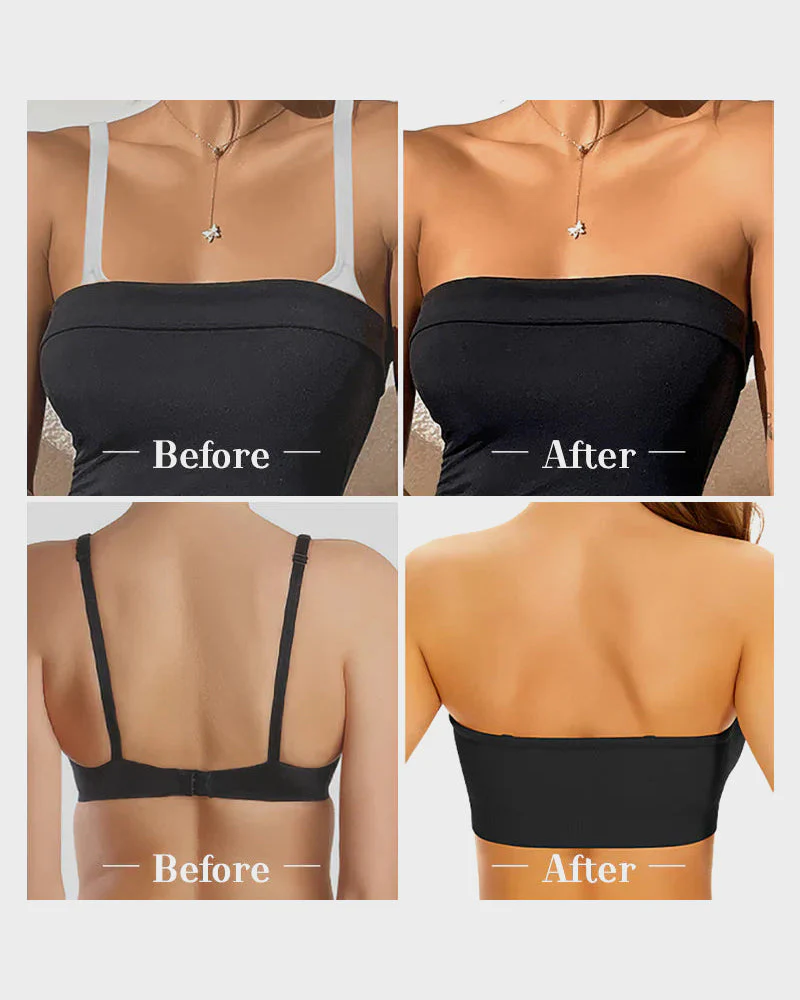 Seamless Non-Slip Strapless Wireless Bandeau Bra - Image 13