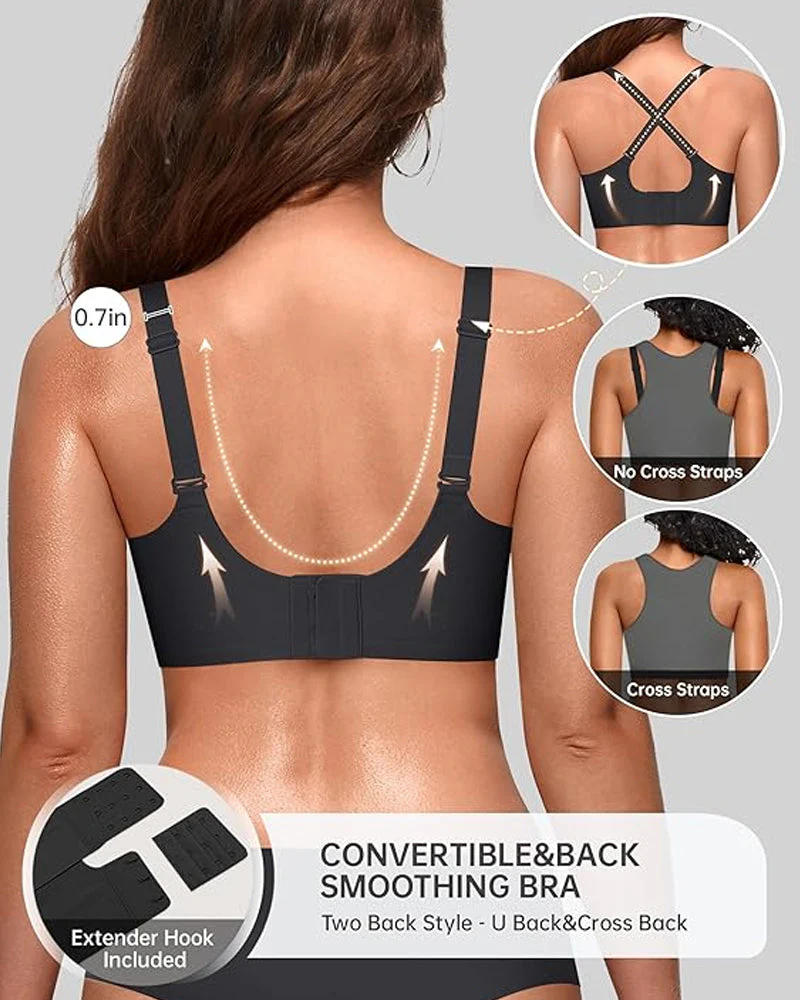 Seamless Scalloped Bras for Women Wireless Push Up Bra - Image 8