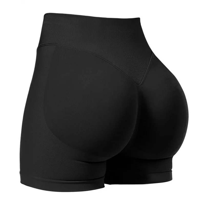 Seamless sports yoga shorts high waist hip lift - Image 10