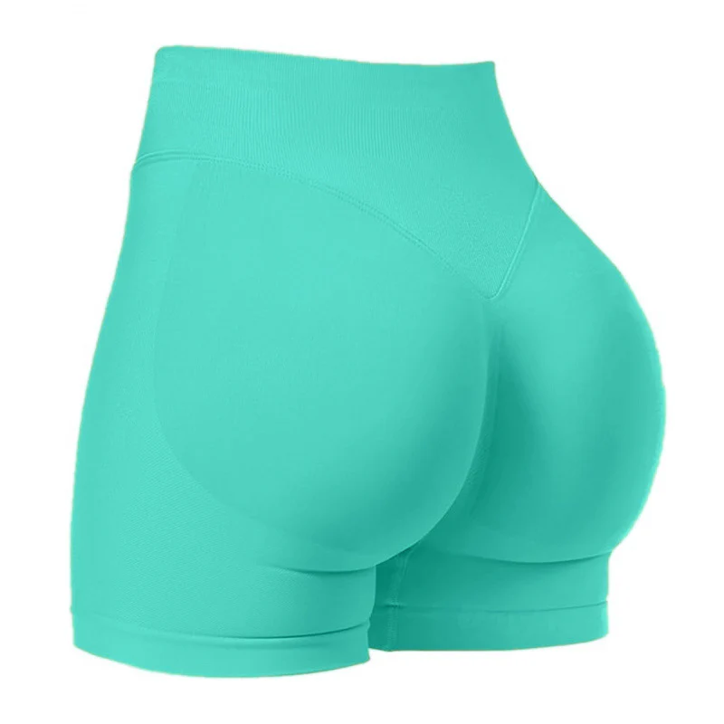 Seamless sports yoga shorts high waist hip lift - Image 16