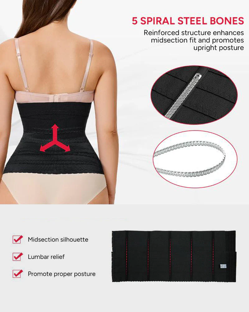 Segmented Waist Trainer Corset With Steel Bones - Image 4
