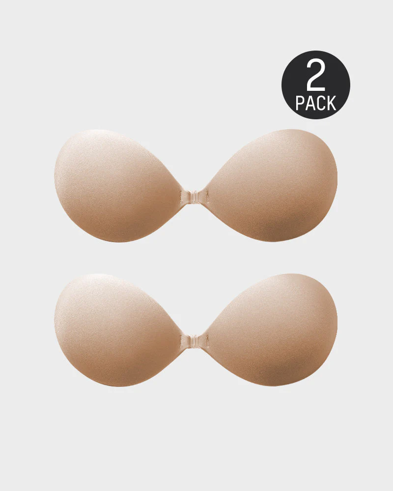 Front Closure Adhesive Invisible Push-Up Bra(2 Pairs) - Image 22