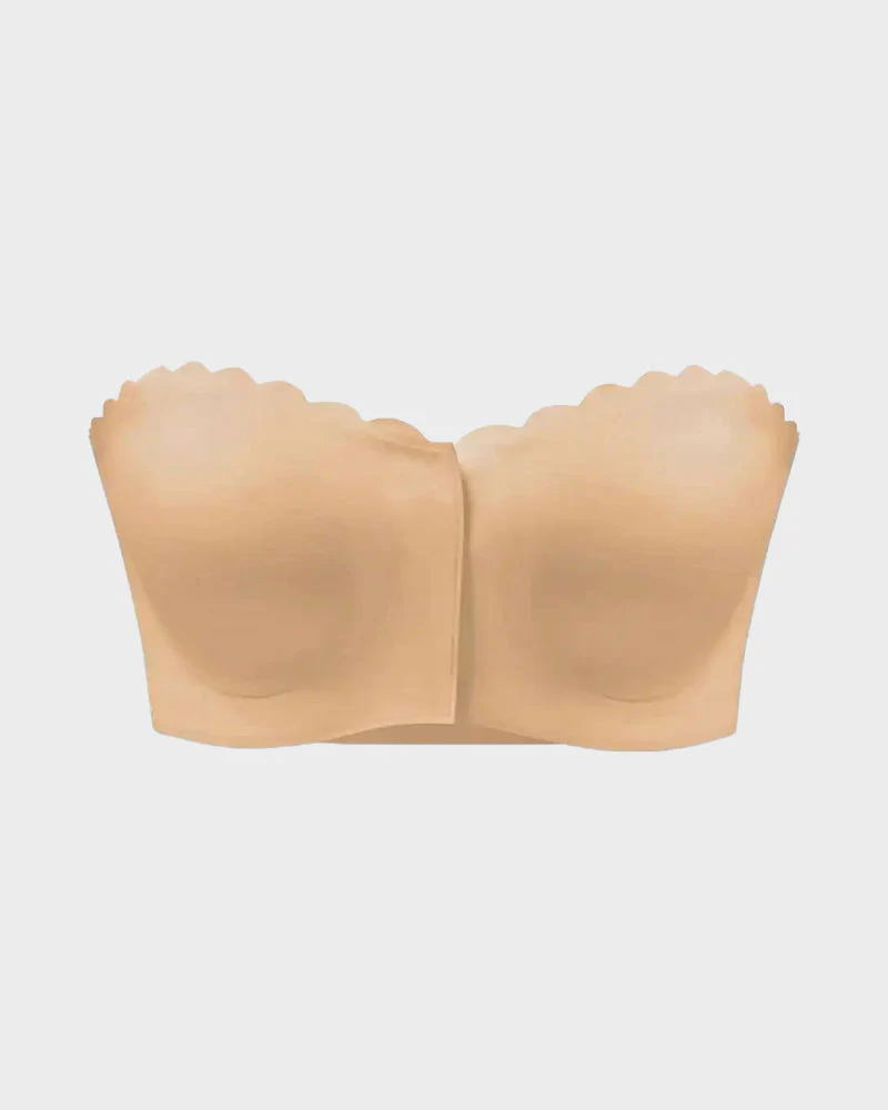 Strapless Front Closure Leopard Print Bra - Image 11