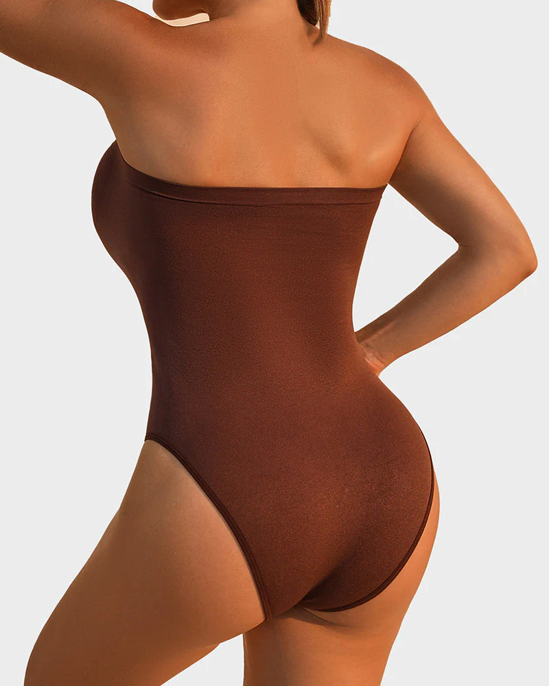 Strapless Tummy Control Sculpting Bodysuit - Image 3