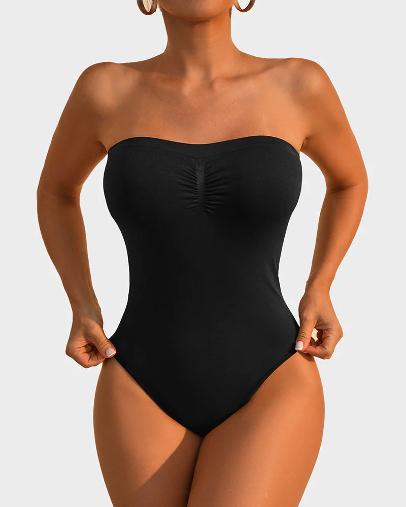 Strapless Tummy Control Sculpting Bodysuit - Image 9