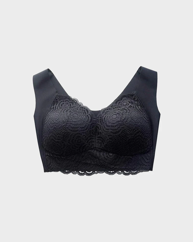Stretch Lace Cut-Out Bra - Image 7