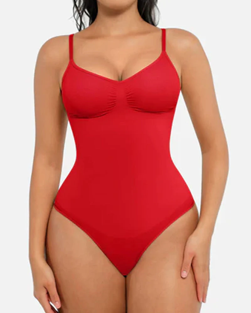 Tummy Control Bodysuit Seamless Sculpting Snatched Waist Body Suit Thong - Image 14