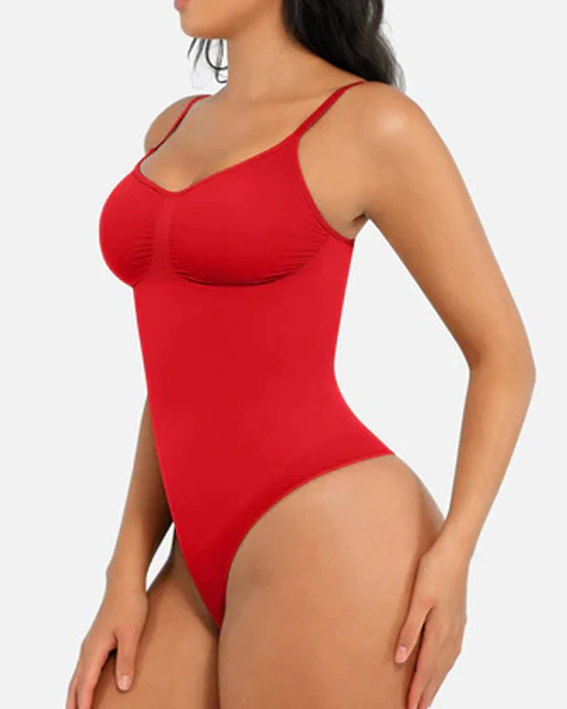 Tummy Control Bodysuit Seamless Sculpting Snatched Waist Body Suit Thong - Image 16