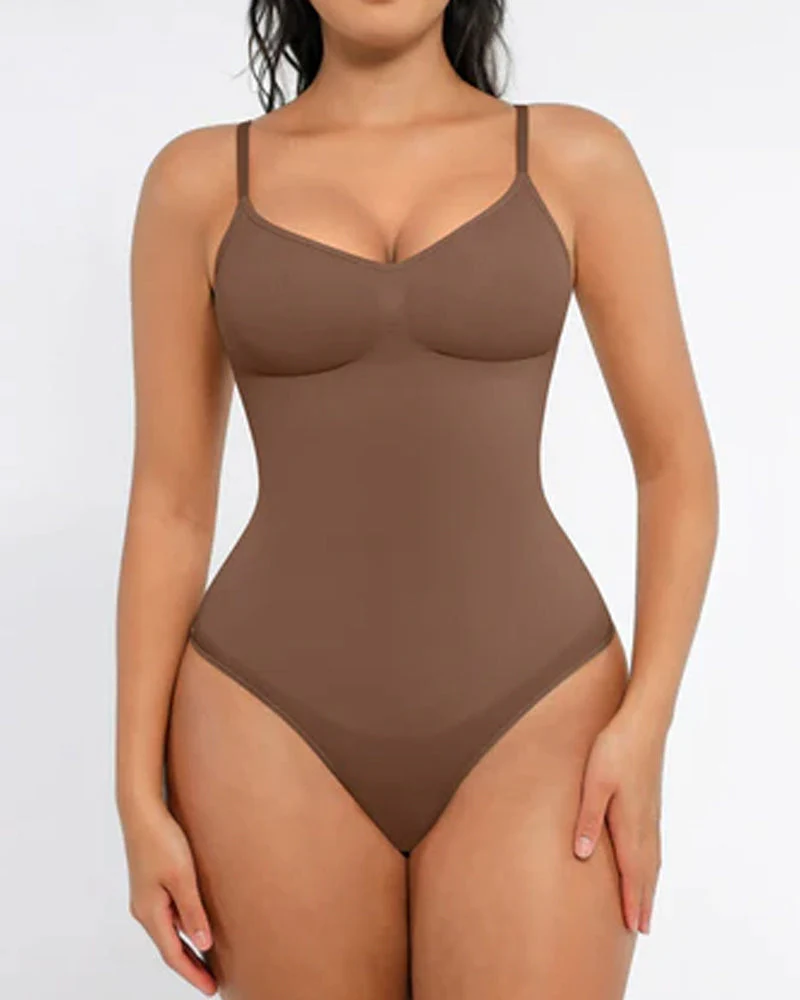 Tummy Control Bodysuit Seamless Sculpting Snatched Waist Body Suit Thong - Image 24