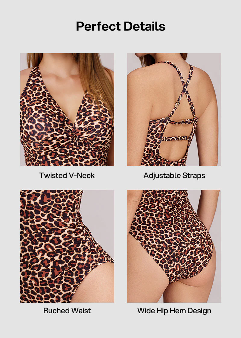 Twist Front Sculpting Shapewear Swimsuit - Image 2