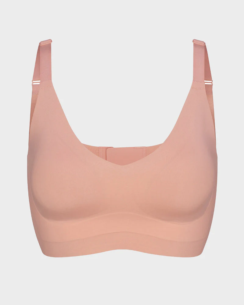 Wireless V-Neck Back & Side Smoothing Bra - Image 31