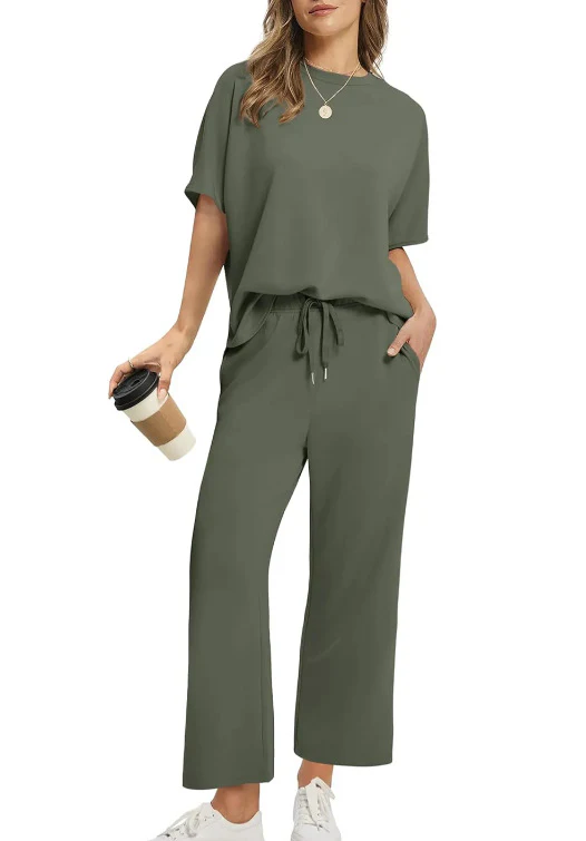 Women’s Two-Piece Set – Oversized Top & Wide-Leg Pants - Image 15
