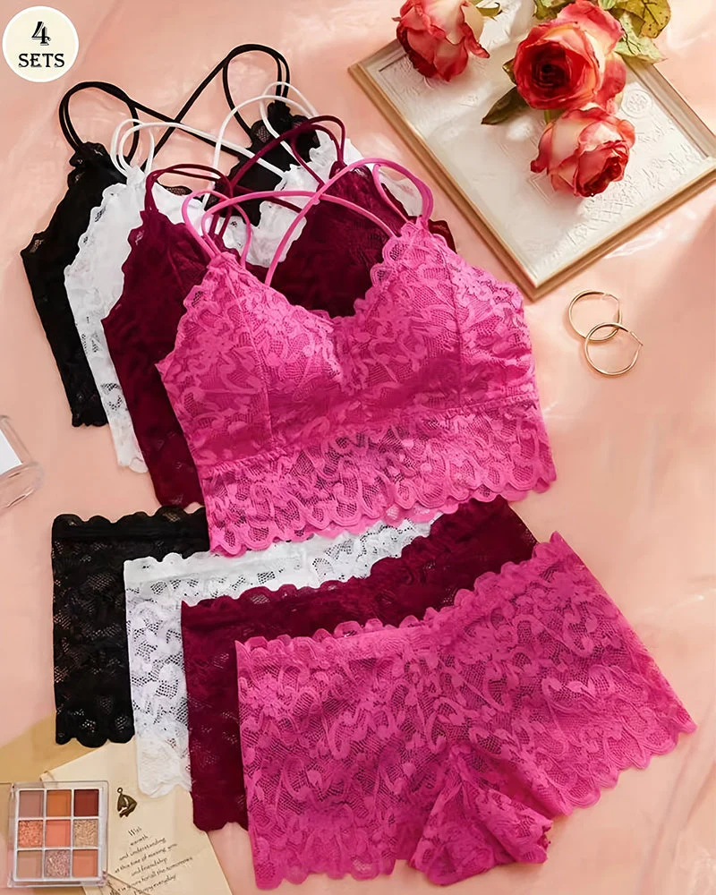 Romantic Lace Bralette & Panty Bundle - Image 6
