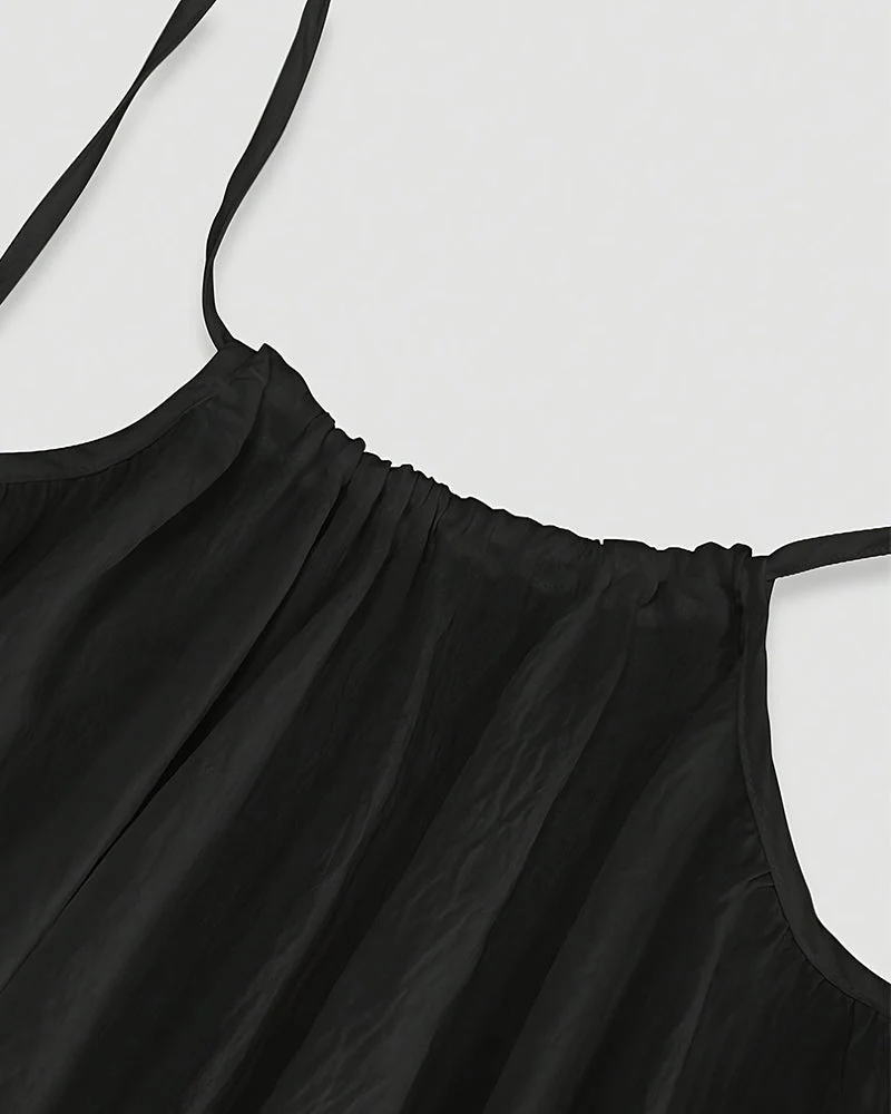 Women's Solid Color Backless Cami Dress - Image 20