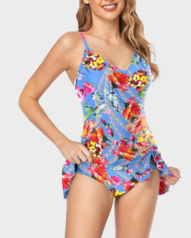 Women's Tummy Control Slim Fit Plus Size One Piece Swimsuit - Image 26