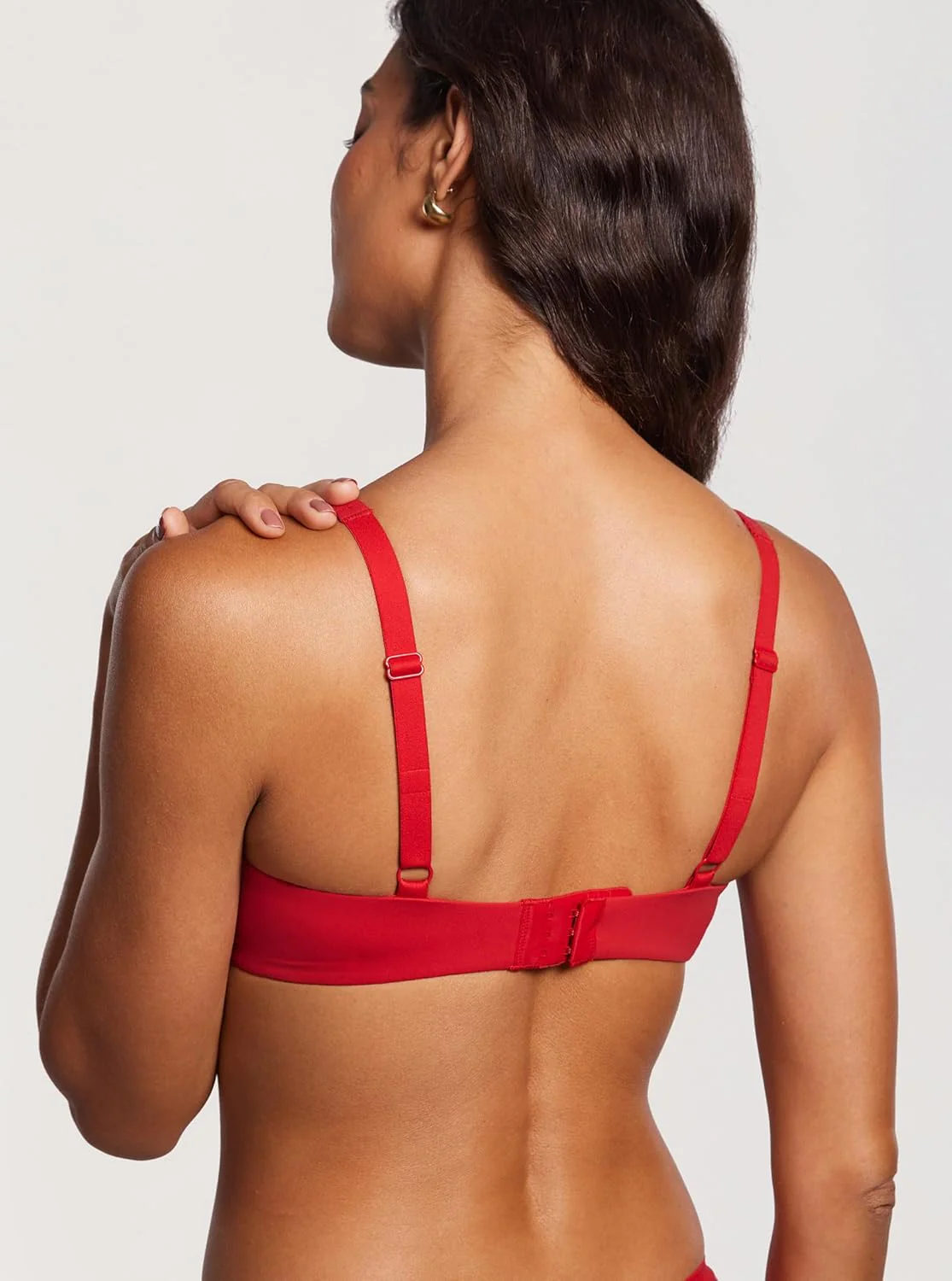 Women's Unlined Balconette Bra Underwire Supportive Plus Size Smooth Scoop Neck - Image 30